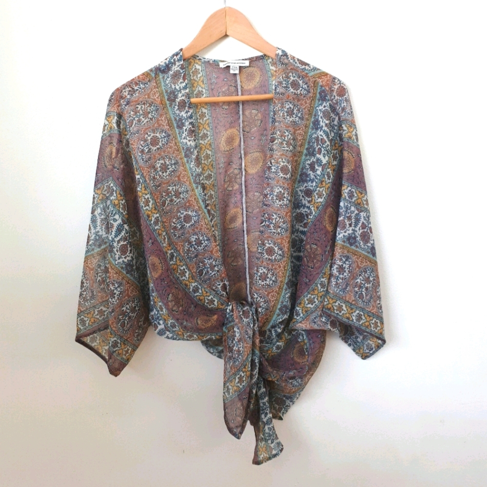 Aerie Chiffon Kimono - M